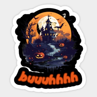 Buuhhhh-Halloween Haunt Sticker